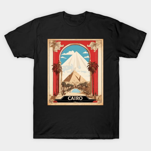 Historic Cairo Egypt Desert Vintage Poster Tourism T-Shirt by TravelersGems